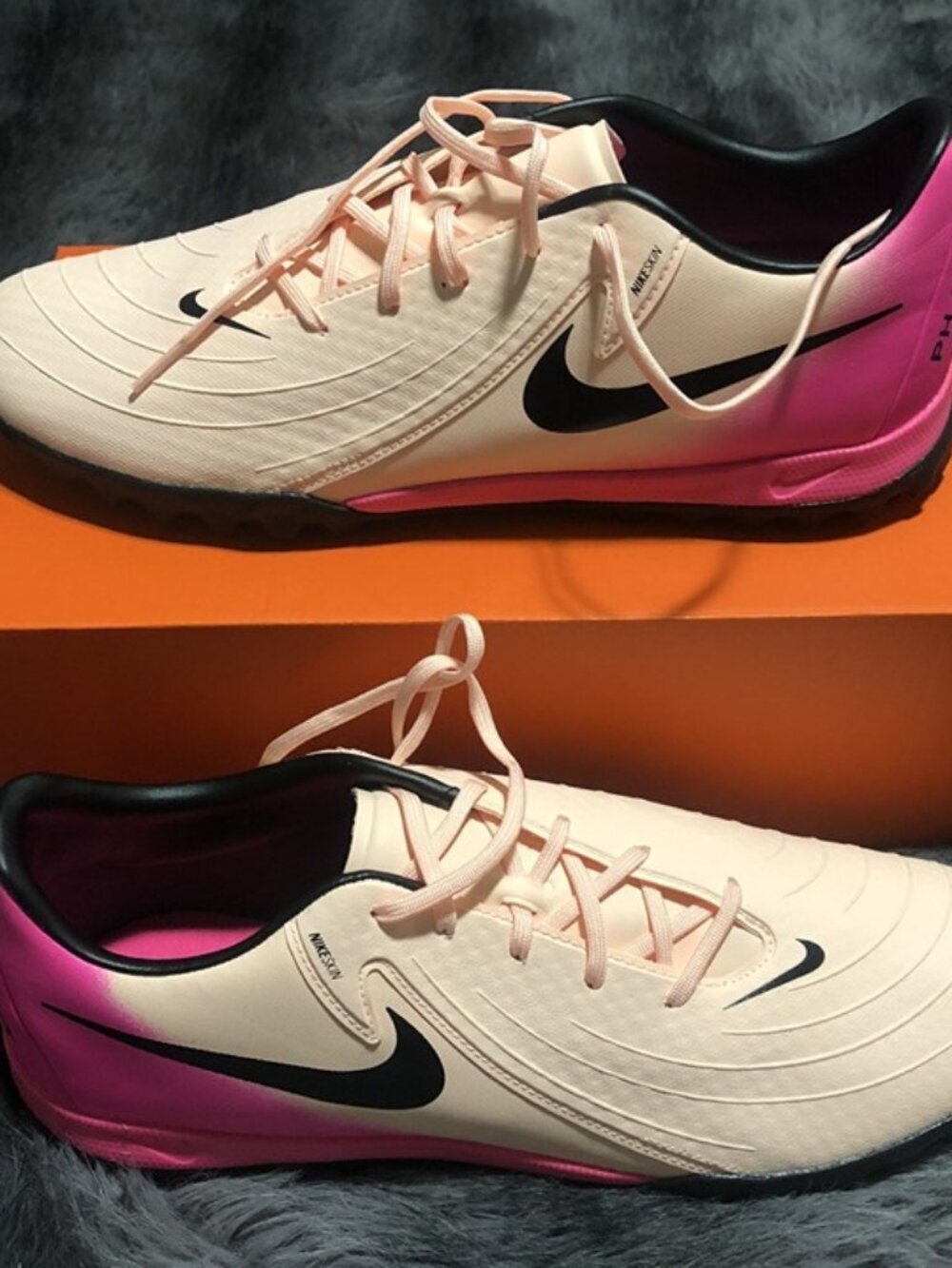 Nike Phantom GX II Academy TF turf soccer cleats crimson pink FJ2577-800 NWOB 12
